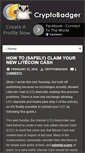 Mobile Screenshot of cryptobadger.com