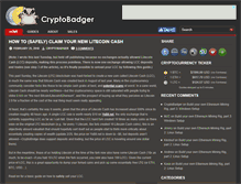 Tablet Screenshot of cryptobadger.com